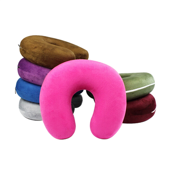 Plush U-Shaped Travel Neck Pillow