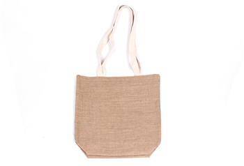 Natural Linen Jute Tote Bag