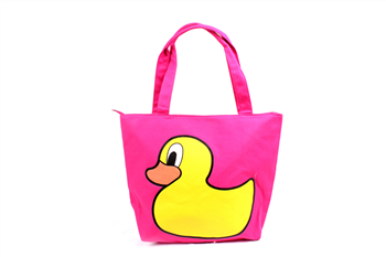 Zippered Travel Canvas Tote Bag