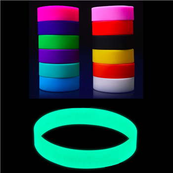 Glow-in-the-Dark Silicone Wristband