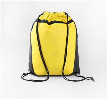 Two-Tone Custom Drawstring Backpack with Zipper