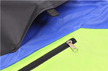 Three-Tone Custom Drawstring Backpack with Zipper Pocket