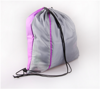 Budget Two-Tone Polyester Drawstring Bag