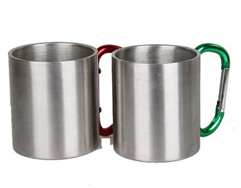 Stainless Steel Carabiner Mug