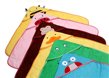 Cartoon Hooded Baby Towel