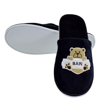 Soft Cotton Hotel Slippers with EVA Soles