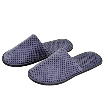 Fleece Closed Toe Hotel Slippers