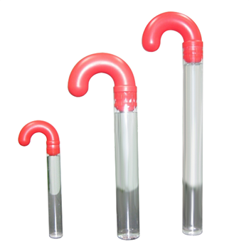 Clear Candy Cane Packaging Tube