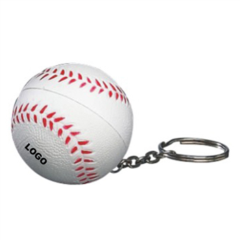 Baseball Keychain Stress Ball (1.5")