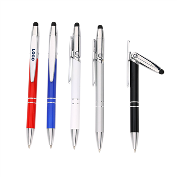 3-in-1 Aluminum Stylus Pen with Phone Stand