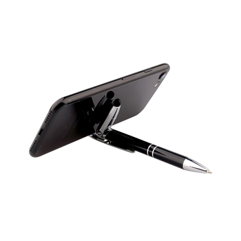 3-in-1 Aluminum Stylus Pen with Phone Stand
