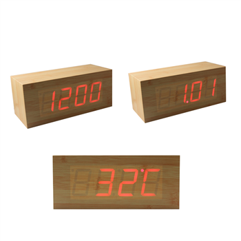 Wooden LED Digital Clock