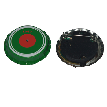 LED Flashing Bottle Cap Pin
