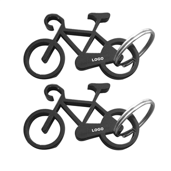 Bicycle Shape Bottle Opener Keychain