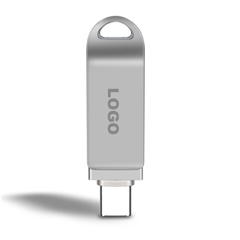 64G 3-in-1 USB Flash Drive with Type-C & Micro-USB Ports