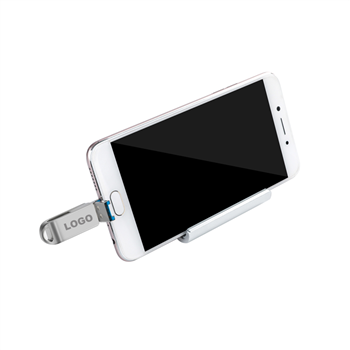 32G 3-in-1 USB Flash Drive with Type-C & Micro-USB Ports