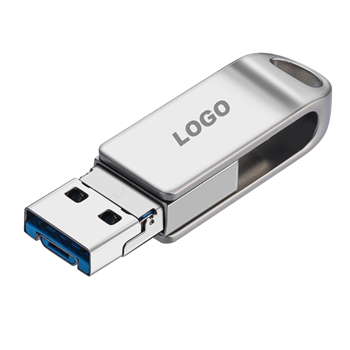16G 3-in-1 USB Flash Drive with Type-C & Micro-USB Ports