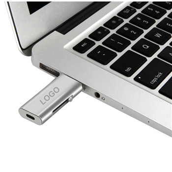 16G 3-in-1 USB Flash Drive with Type-C & Micro-USB