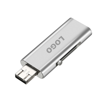 16G 3-in-1 USB Flash Drive with Type-C & Micro-USB