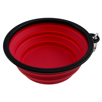 Large Collapsible Pet Bowl with Carabiner