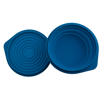 Collapsible Silicone Pet Bowl with Lid