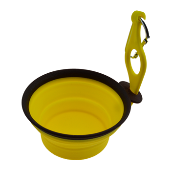 Small Collapsible TPE Pet Bowl with Hanger and Carabiner