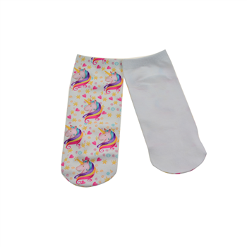 8" Full Color Printed Short Socks