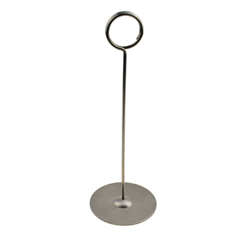 Classic Round Base Stainless Steel Menu Clip