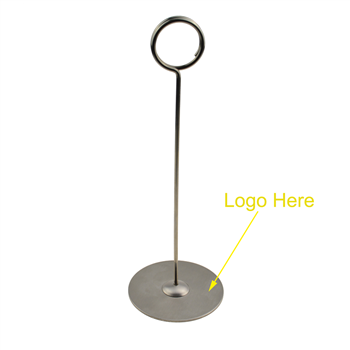 Classic Round Base Stainless Steel Menu Clip