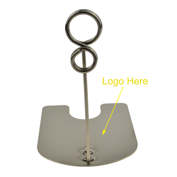 U Shaped Stainless Steel Menu Clip	
