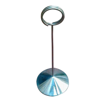 Conical Base Stainless Steel Menu Holder