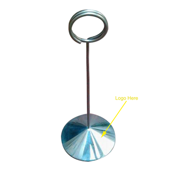 Conical Base Stainless Steel Menu Holder