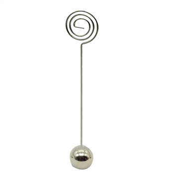 Stainless Steel Ball Base Menu Clip