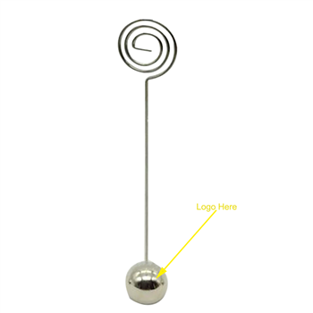 Stainless Steel Ball Base Menu Clip