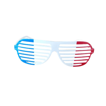Shutter Shape Flag Glasses