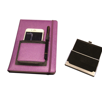 Multi-functional PU Notebook with Pocket