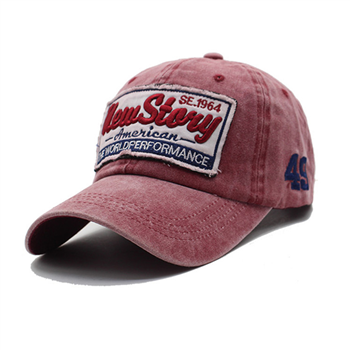 Washed Cotton Peaked Cap