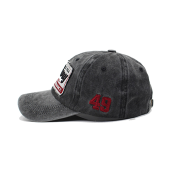 Washed Cotton Peaked Cap