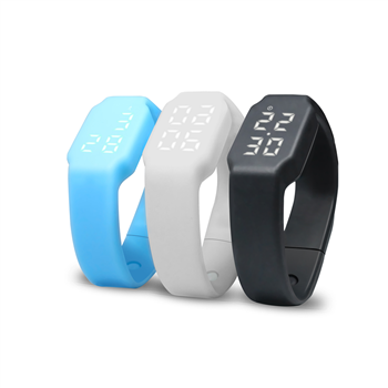 Silicone Fitness Tracker Watch