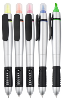 Dual-Function Ballpoint Pen with Highlighter