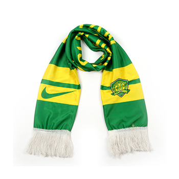 Double Jacquard Knit Fan Scarf