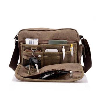Canvas Messenger Shoulder Bag