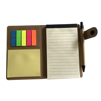 Notebook with Sticky Notes