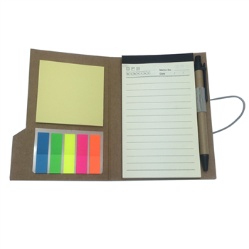Notebook with Sticky Notes Flags