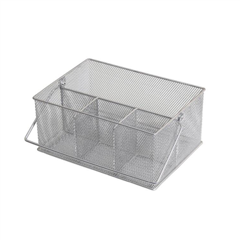 Multi-Compartment Metal Plate Basket