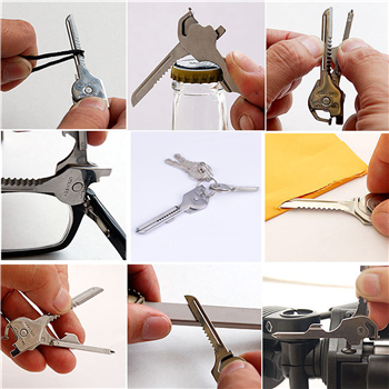6-in-1 Mini Keychain Tool
