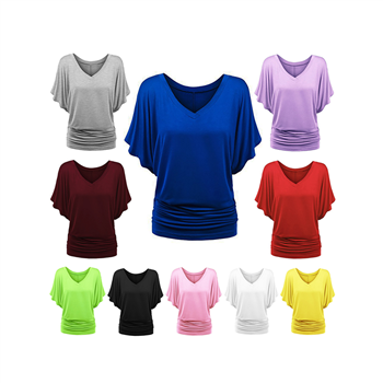 Women's V-Neck Loose Fit T-Shirt