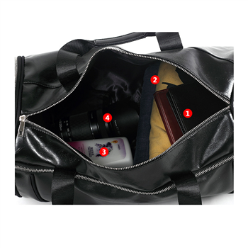 PU Leather Sports Duffel Bag