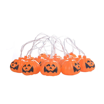LED Pumpkin String Lights for Halloween
