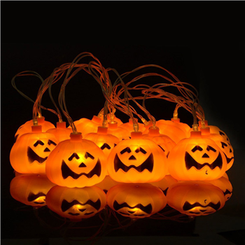 LED Pumpkin String Lights for Halloween